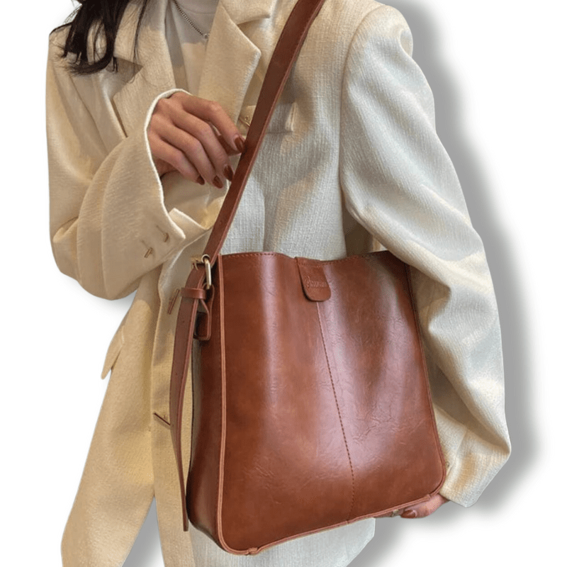 Sacoche shops marron femme